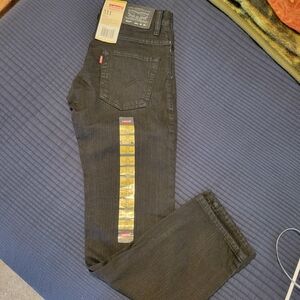 Levi's Black 12 Regular Slim Straight Jeans. New With Tags